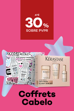 Coffrets de Cabelo Profissional com destaque promocional de até 30% sobre preço de Venda ao Público Recomendado